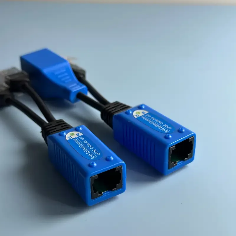 CCTV RJ45 splitter combiner uPOE cable kit POE Adapter Cable Connectors Passive Power Cable For IP Camera