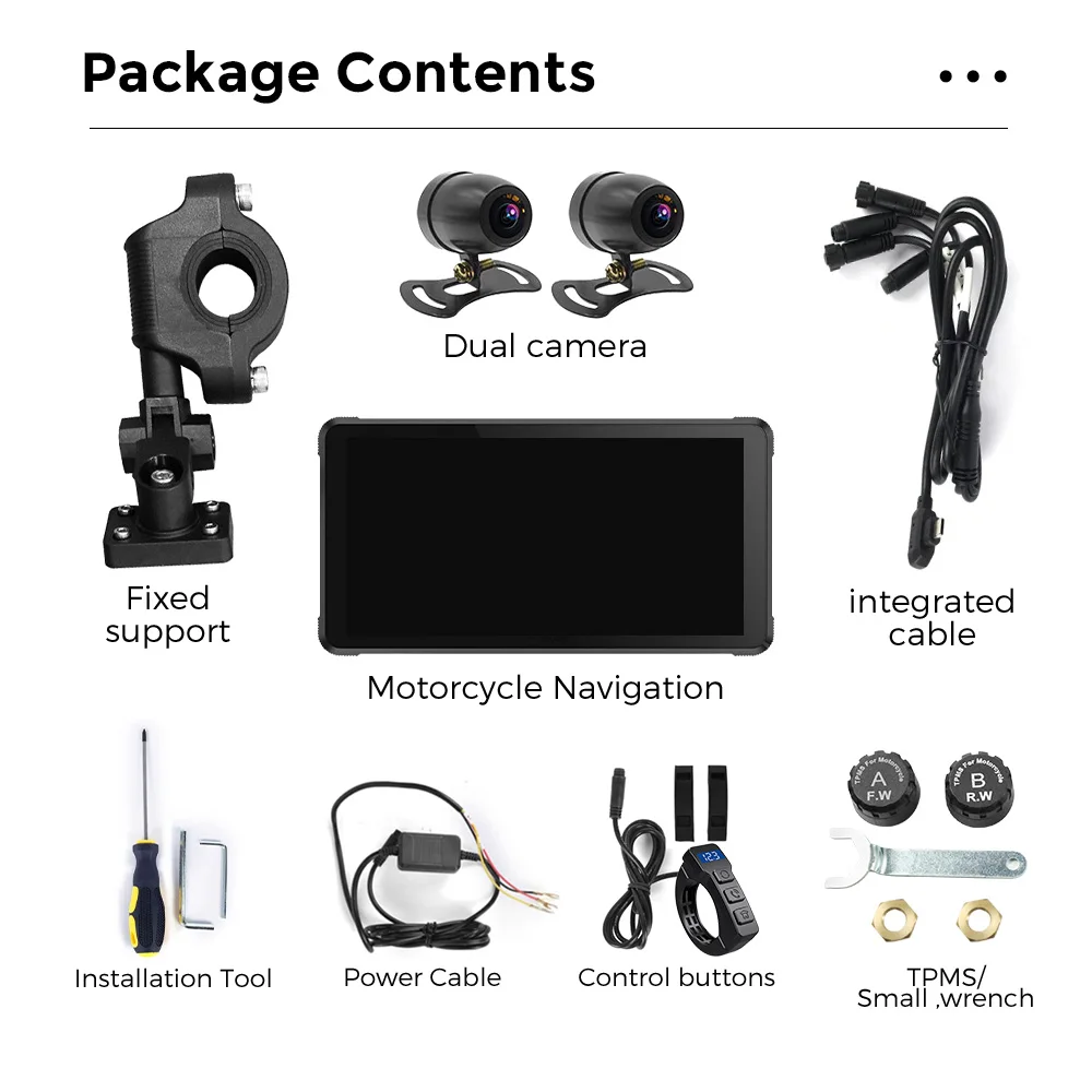 

5,5-дюймовая система Linux, мотоциклетная интеллектуальная автомобильная игра, мотоциклетная GPS-навигация, IP67, водонепроницаемая, беспроводная, CarPlay, Android Auto TPMS