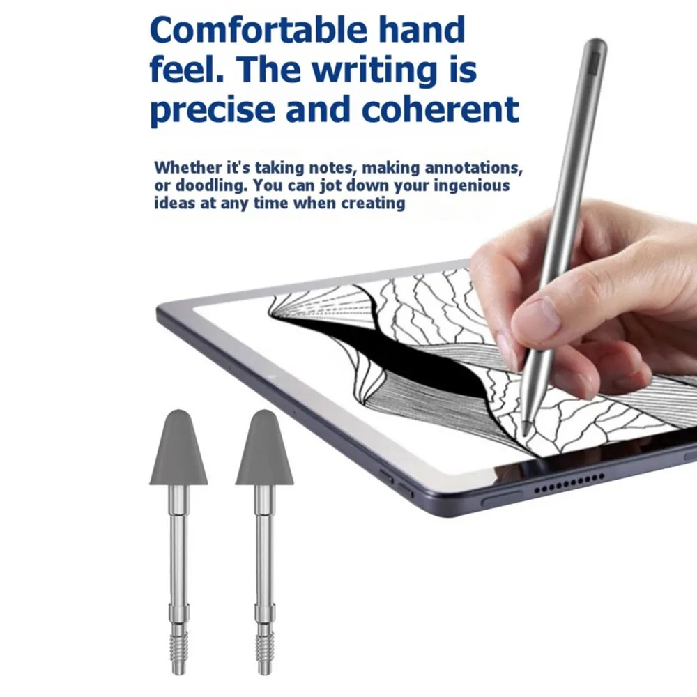 2PCS Pencil Nibs for 2nd Gen Stylus 4096 Pressure Sensitivity Anti-Misoperation Uninterrupted Touch
