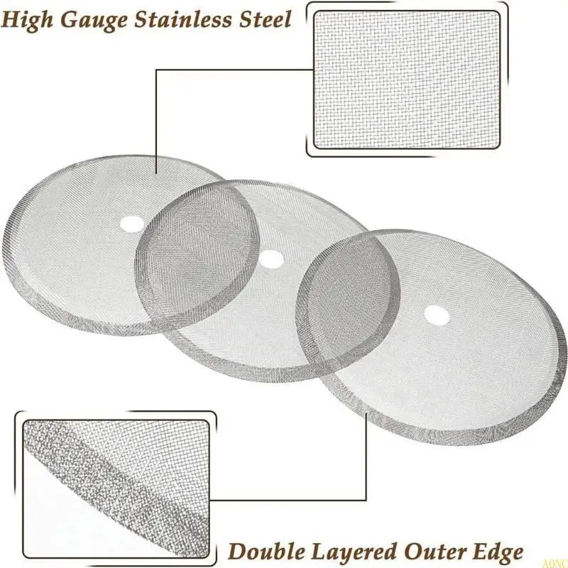 A0NC 9 Пакет из нержавеющей стали 1000 мл французской прессы фильтр кофейный фильтр из нержавеющей стали кофе -пресс фильтр