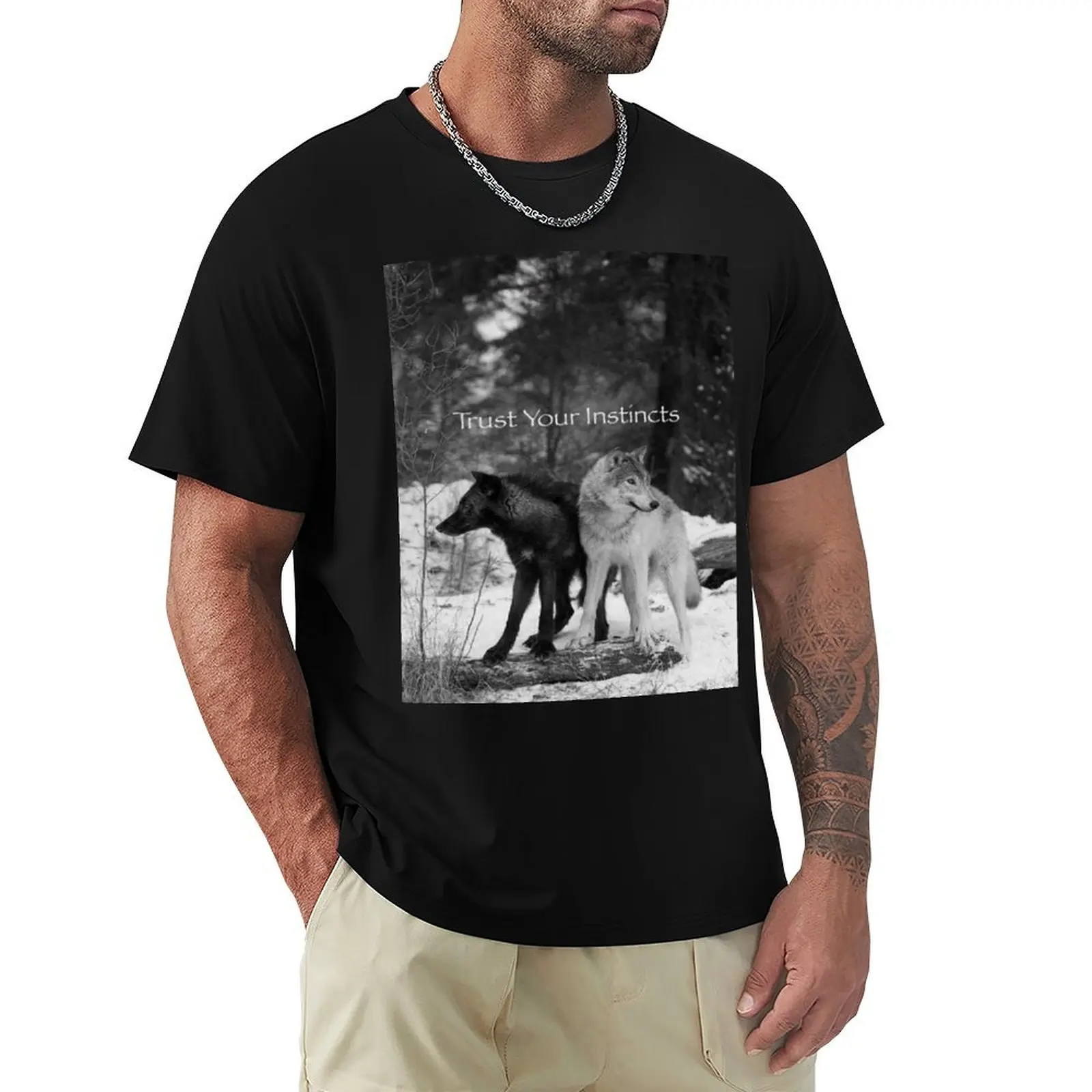 Trust Your Instincts T-Shirt Novelty Graphic Tee Shirt