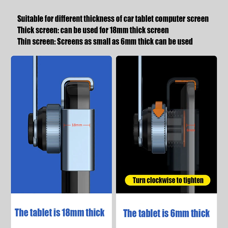 Supporto per cellulare per auto per schermo per auto Tesla BYD rotazione di 360 ° con tappetino in Silicone antiscivolo testine a sfera da 17mm