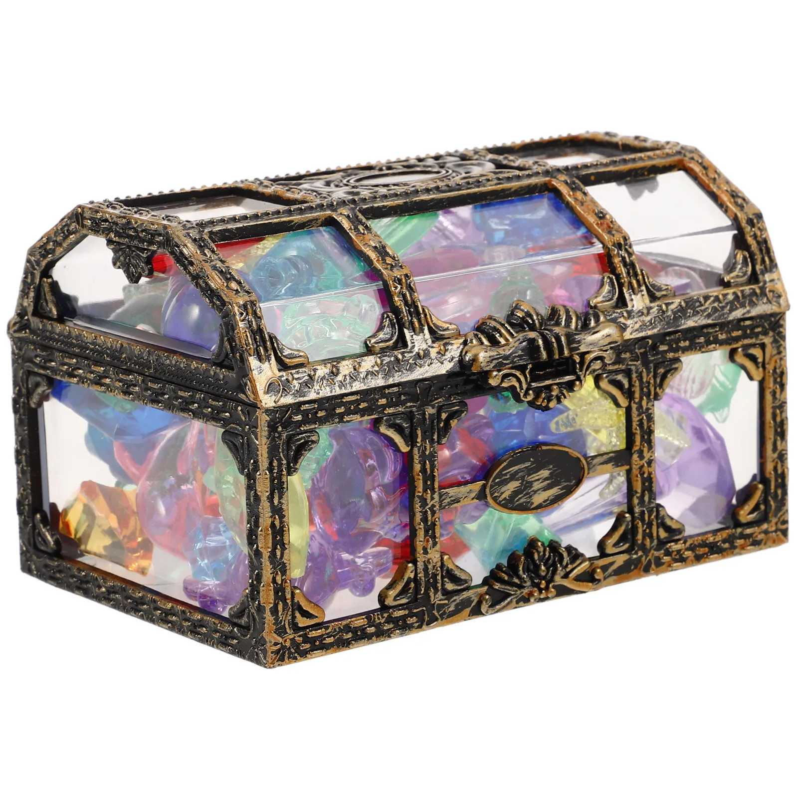 

Набор из 1 шт. пиратского сундука с акриловыми драгоценными камнями, радужными самоцветами, портативный игровой набор, наполнитель для подарочных пакетов, декор для дня рождения, товары для рукоделия, украшение для детской комнаты