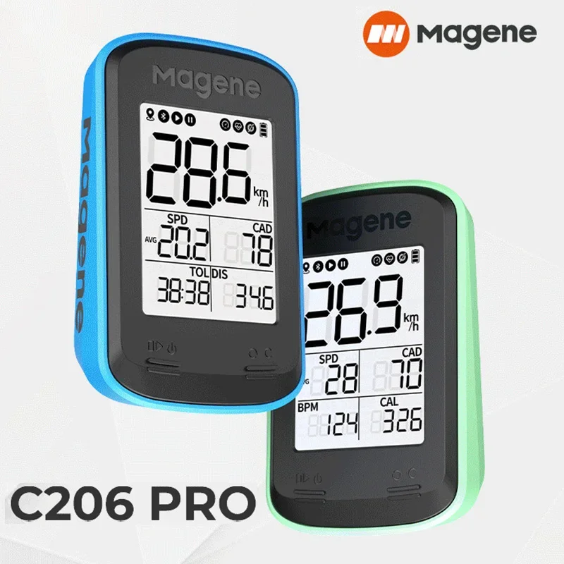 

Велосипедный компьютер Magene C206pro, беспроводной Велосипедный спидометр, водонепроницаемый Bluetooth ANT + велосипедный одометр C206