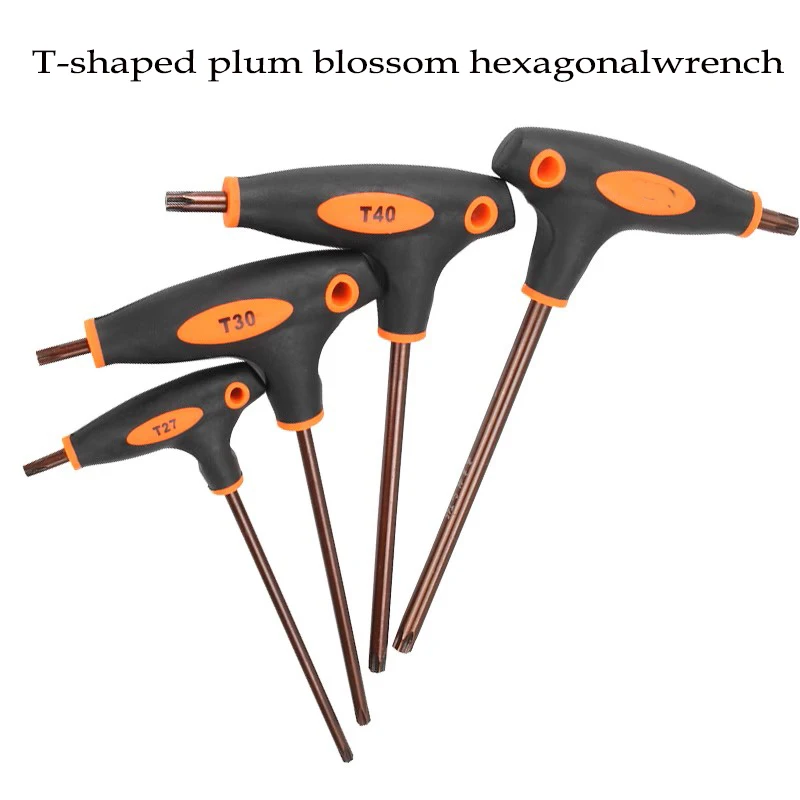 T-förmiger innerer Sechskantschlüssel mit Pflaumenblüte T6-T50 Reisförmiger Schraubenschlüssel Blüten-Schraubendreher Handwerkzeuge – Detail 1