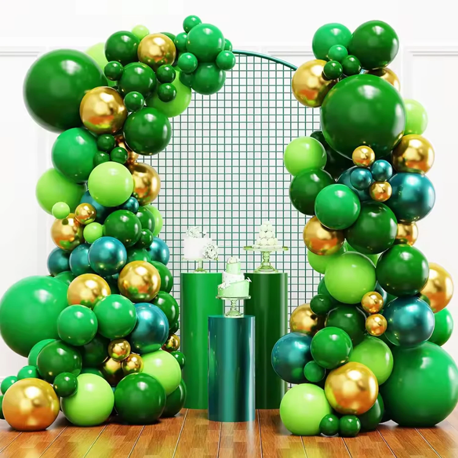 5/10/12/18 بوصة بالون أخضر الغابة الأخضر الأزرق الساخن الوردي الأبيض اللاتكس بالون حفلة عيد ميلاد الديكور استحمام الطفل الزفاف Globos #2