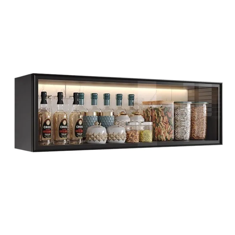 

Hanging cabinet aluminum kitchen wall wall cabinet bathroom bathroom wall storage locker wall-mounted glass cabinet