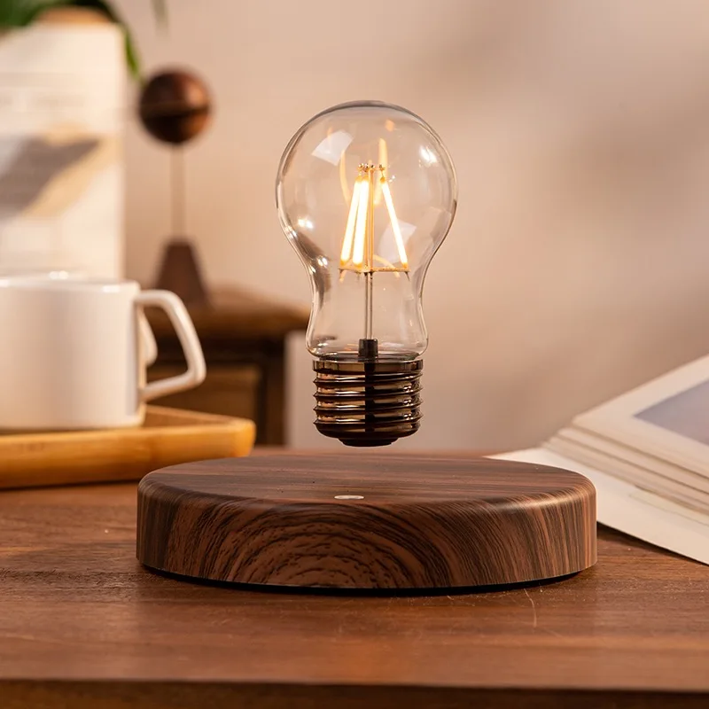 Magnetic Levitation Lamp Creativity Floating Glass LED Bulb Home Office Desk Decoration Table Novelty Night Light Birthday Gift