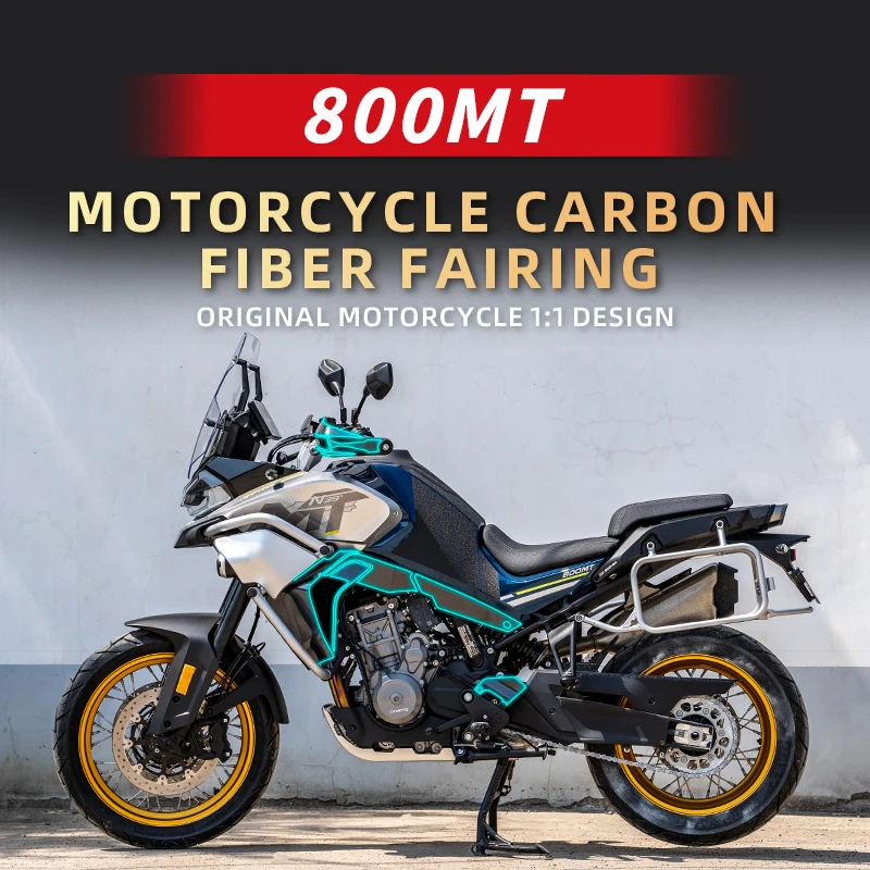 

Use For CFMOTO 800MT Motorcycle Carbon Fiber Fairing Stickers Kits Of Bike Accessories Decoration Protection Decals Motor Refit