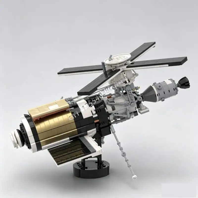 972PCS Skylab MOC Space Station Model Custom Puzzle DIY Creative Assembly Educational Toy Blocks Popular Gift Collection Display
