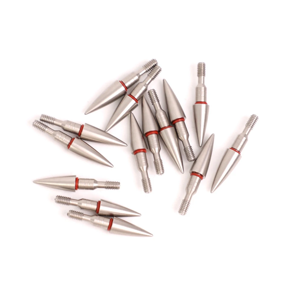 Stainless Steel Archery Arrow Points 70 80 90 100 125 Grain Field Points Arrowheads Sharp Bullet Points Screw in Broadheads