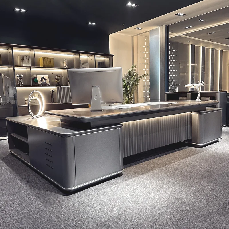 Cheap Designer Executive Office Desk Wood Manager Large Study Computer Desk Gaming Standing Mesa Escriotorio Work Station Table