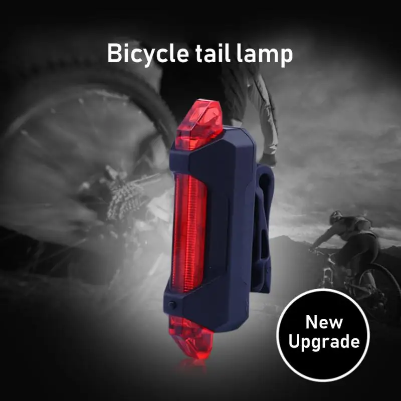 Bicycle Tail Light USB Style Rechargeable Waterproof Rear Tail Light Multi-mode High Brightness LED Energy-saving Riding Light