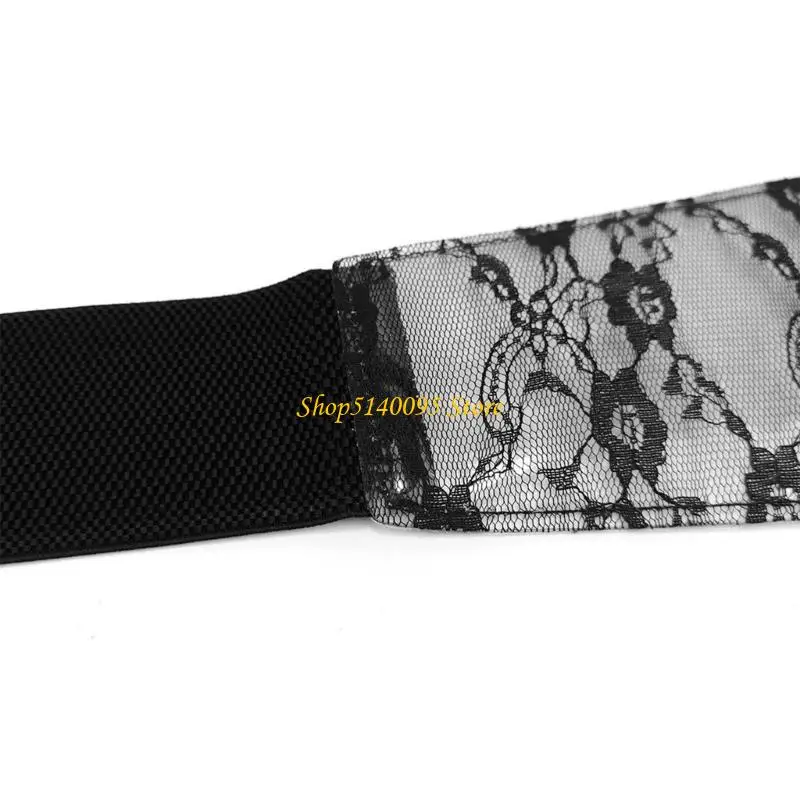 DXAE Corset Top Weistband for Women القوطية الشريط الدانتيل الشريط الفخم السفلي