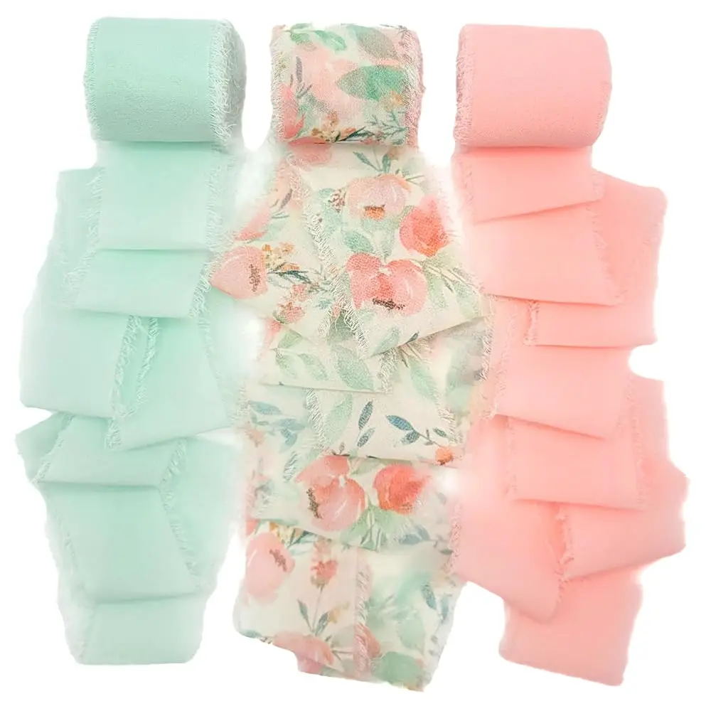 

Chiffon Ribbon, 1.5\ X 18 Yards, Use for Wedding Invitations, Flower Bouquets, Gift Wrapping, Crafts, DIYs, Floral Ribbon (Bl