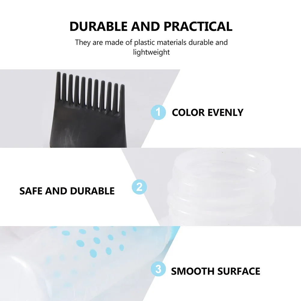 

Набор из 6 флаконов-аппликаторов с расческой для окрашивания волос, нанесения масел и профессиональной укладки, для ухода за кожей головы и корнями волос