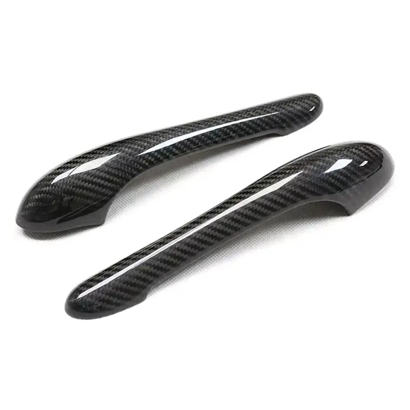 A73Q-Carbon Fiber Car Door Handle Cover Trim For Granturismo GT GTS MC 2008-2019