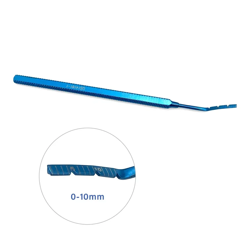 Titanium Helveston Scleral Marking Ruler Ophthalmic Ruler Surgical Instruments 0-10 mm
