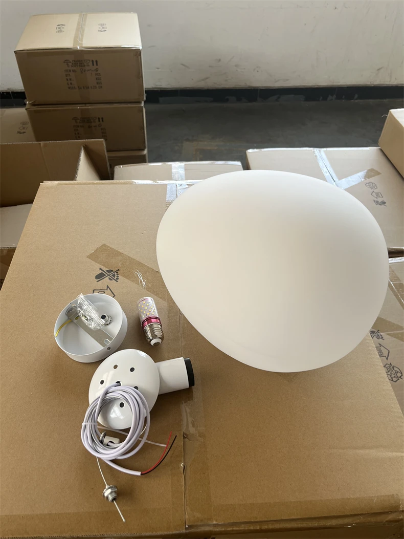 White Glass Shade Lighting