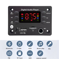 Car Audio Microphone USB TF FM Radio Mp3 Music Player Speaker DC 5V 12V Bluetooth 5.0 MP3 WMA WAV APE Decoder Board Hands-free