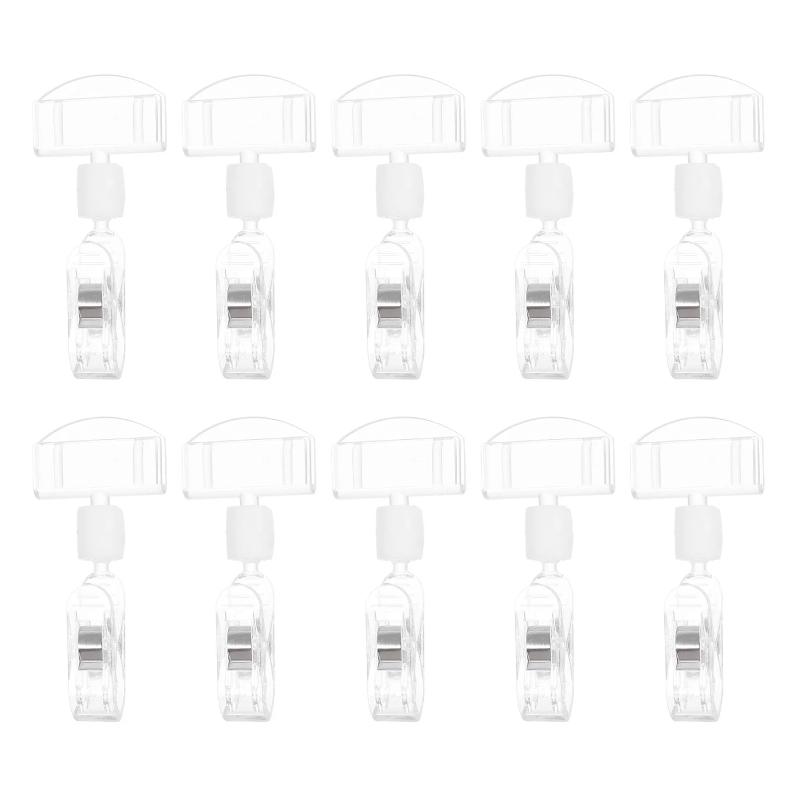 

10 Pcs Pop Advertising Clip Label Holder Display Shelf Food Sign Price Rack Desk Stand The Supermarket Tag