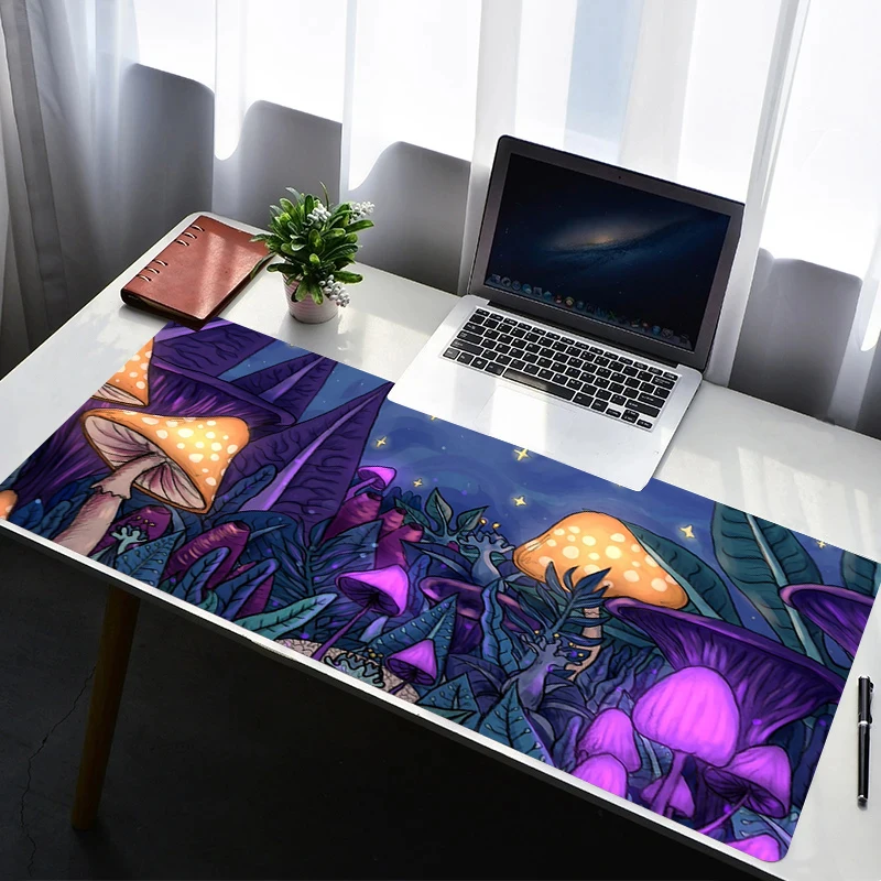 Mouse Pad PC Accessories Mousepad Laptop Non Slip Extended Pad Psychedelic Mushrooms Rubber Keyboard Pad Desk Gaming Mouse Mat