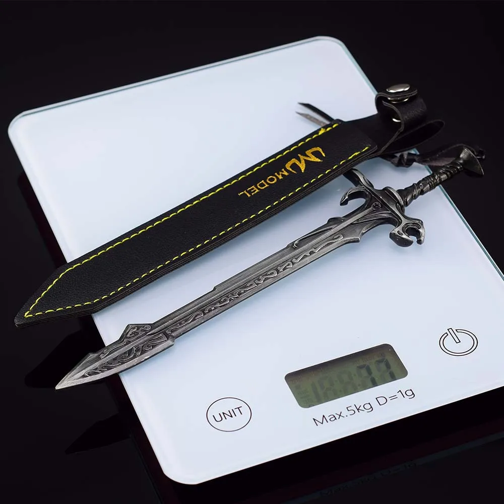 22 cm Nieuwe Game Figuur Edui Perifere Metalen Vakmanschap Model met Lederen Cover Desktop Decoratie Ornamenten Verjaardagscadeau Speelgoed