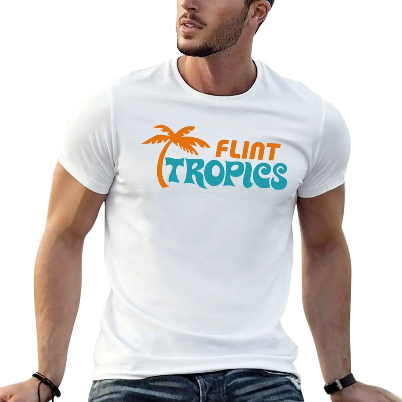 Flint Tropics (Semi-Pro) Jersey T-Shirt vintage anime shirt plain t shirt for men