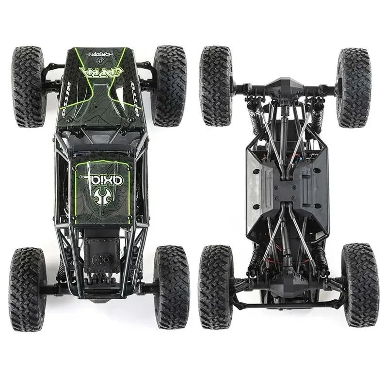 액시얼 뉴 V2 리틀 고트 1/18 시뮬레이션 스케일 클라이밍 카 Utb18 Capra 4wd 무제한 트레일 금속 변속기 플레이 가능