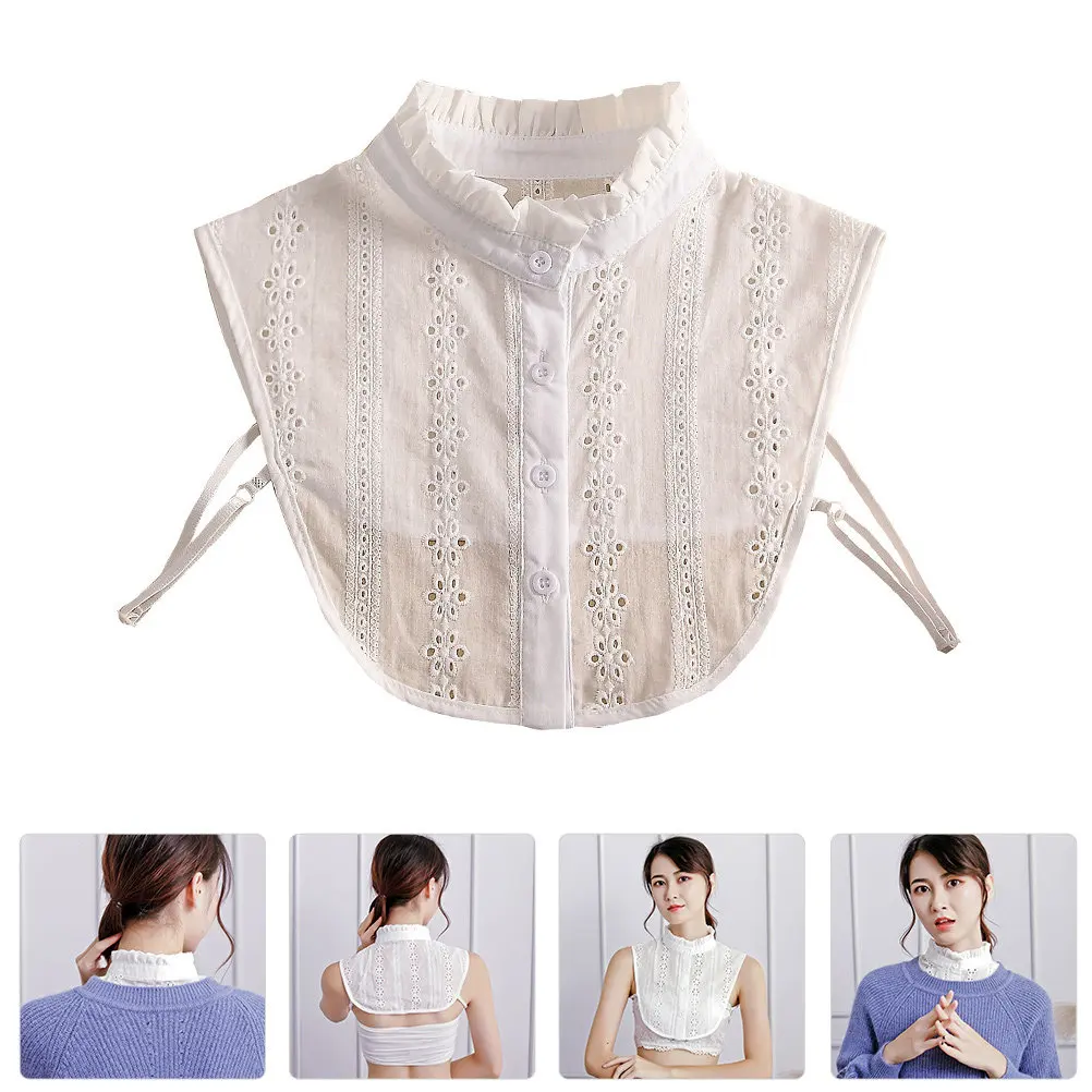 

False Collar Wood Ear Lace Detachable Dickey Fashionable All-Match Blouse Elegant Fake Collar Accessories