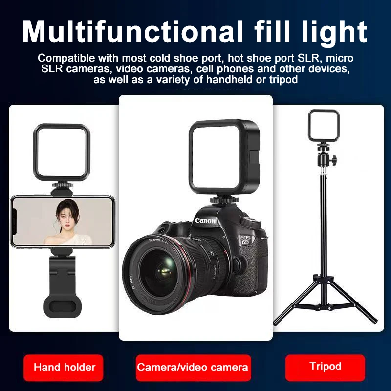 RGB Video Light Portable LED Camera Light Lamp CRI95+ 3000k-7000K Portable Photography Lighting for Smartphone DSLR SLR Vlog