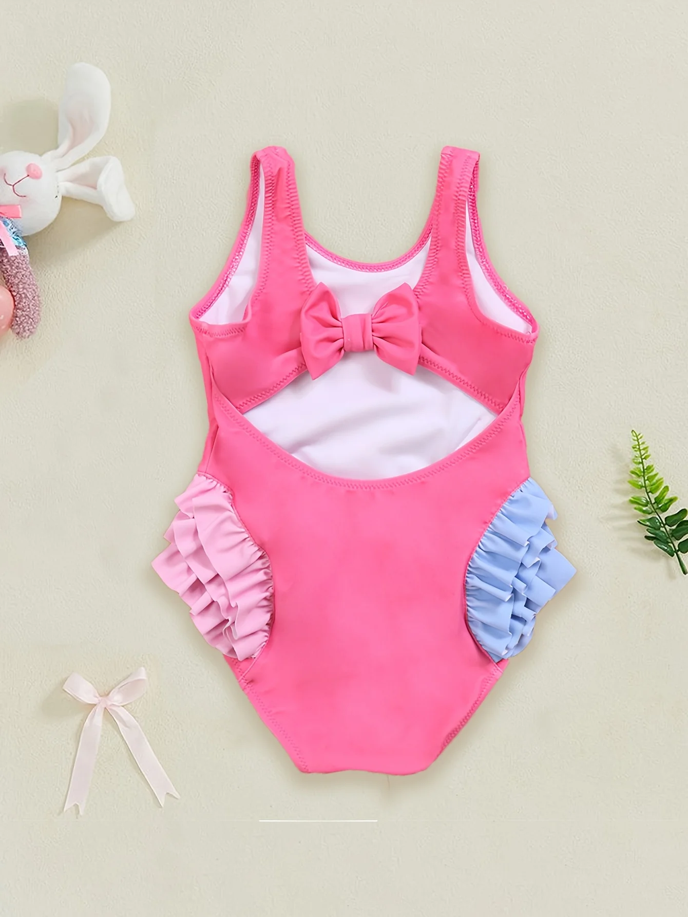 العصرية الفتيات فرس البحر ملابس السباحة الوردي 3D تاج تصميم تكدرت قطعة واحدة ثوب السباحة للشاطئ بركة عطلة طفل الزي