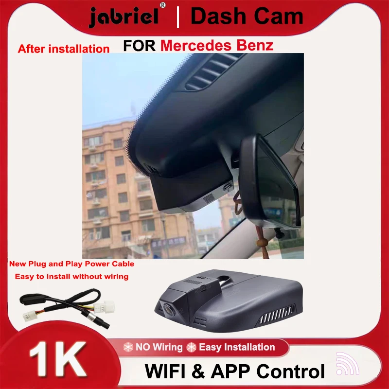 

Видеорегистратор Jabriel 1080P для Mercedes-Benz Vito W447 W639, Mercedes-Benz Vito Tourer, Panel Van, Mixto 2016, 2018, 2021