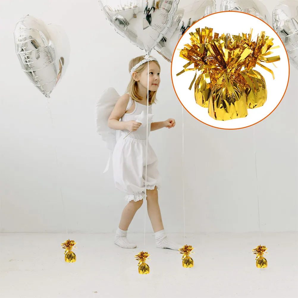 

Набор из 8 металлических утяжелителей для воздушных шаров, элегантные золотые держатели для плавающих шаров, для декораций мероприятий, праздников, свадеб