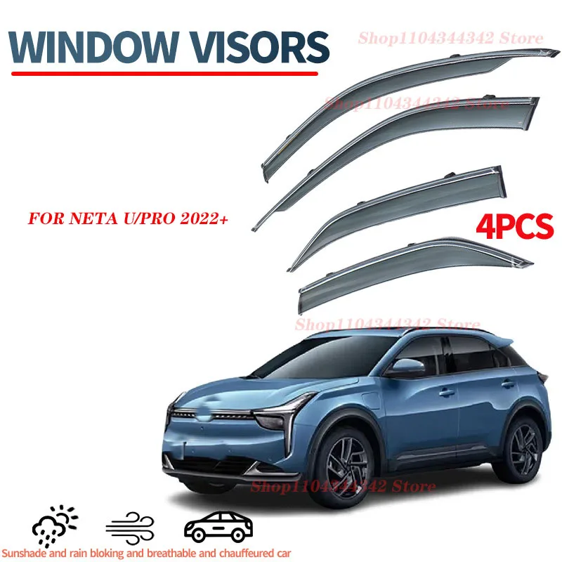 

For NETA U 2022 Window visors Rain water prevention; Covering the sunlight; Anti fog; Snow prevention