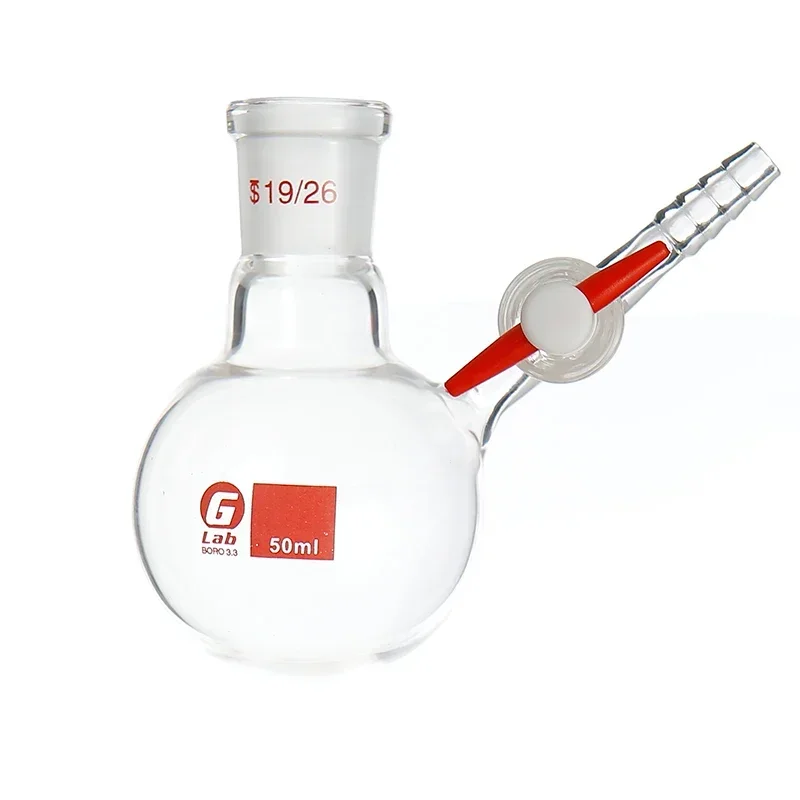 High Borosilicate Glass Schlenk Reaction Bottle Transparent Reaction Bottle 25/50/100/150/250/500ml e