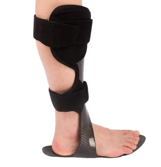 Lightweight Carbon Fiber Ankle Foot Orthosis For Drop Foot Moderate Ankle Instability And Limb Spasticity Gait Assistance