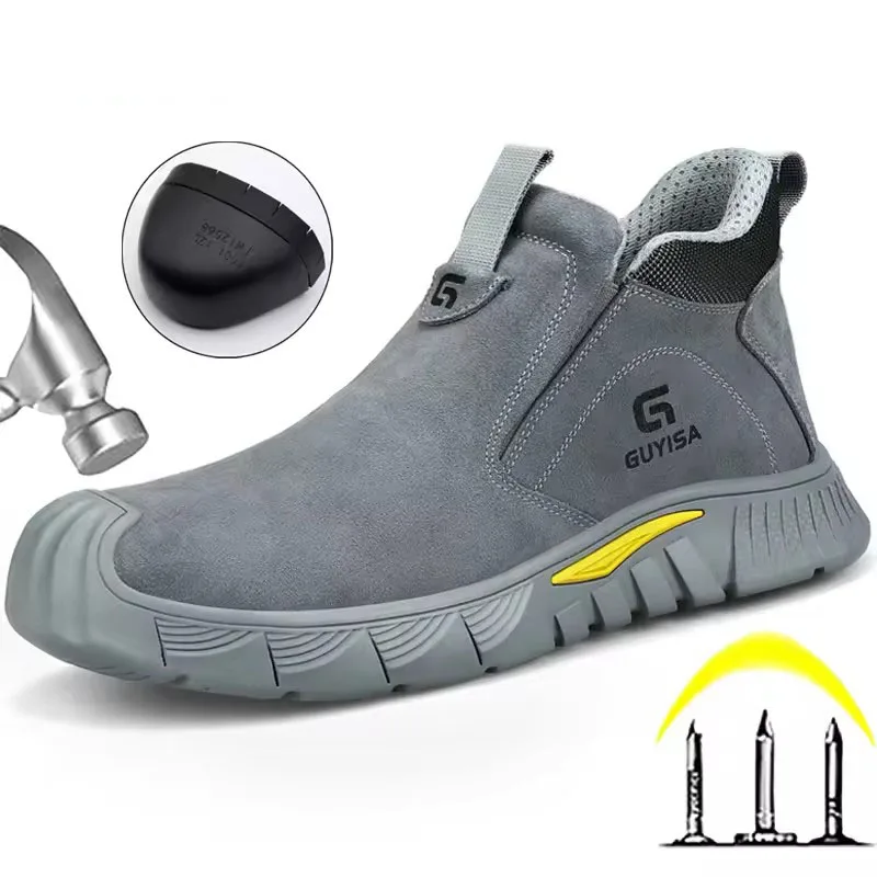 

Защитные ботинки для мужчин, защитная обувь для сварщиков, неразрушимые защитные ботинки, мужские рабочие ботинки, защитная обувь со стальным носком, обувь для безопасности