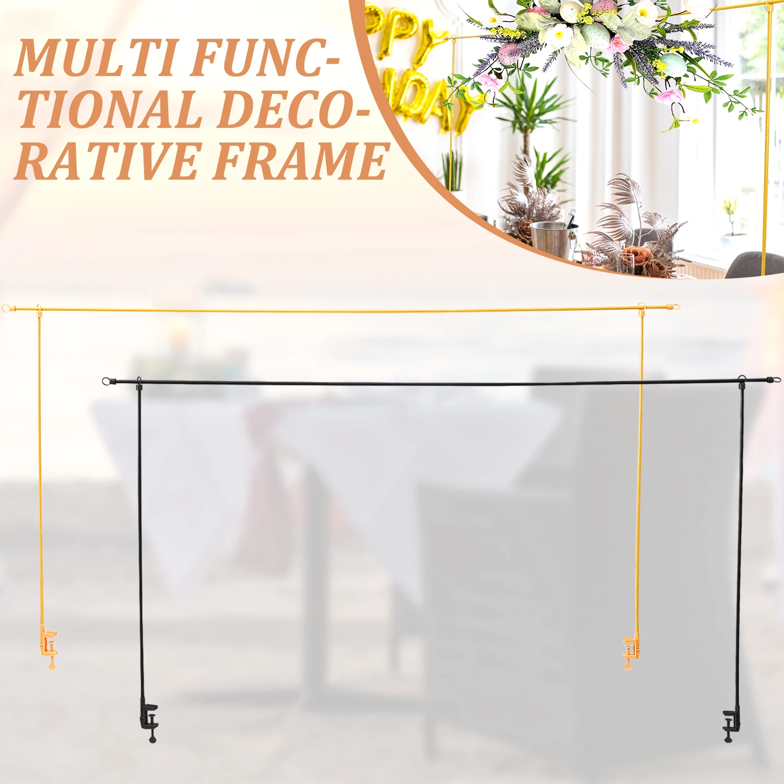 

Подставка для арки из воздушных шаров, подставка для украшения вечеринки над столом, подвесной декор, стержень для центральной части стола, регулируемая рамка для арки стола