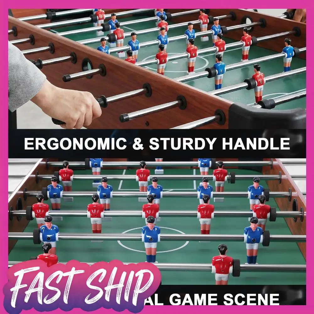 

47 Inch Indoor Foos Ball Table with Score Keeper Football Table with Counterbalanced & Uniformed Men for Home Office Man Cave