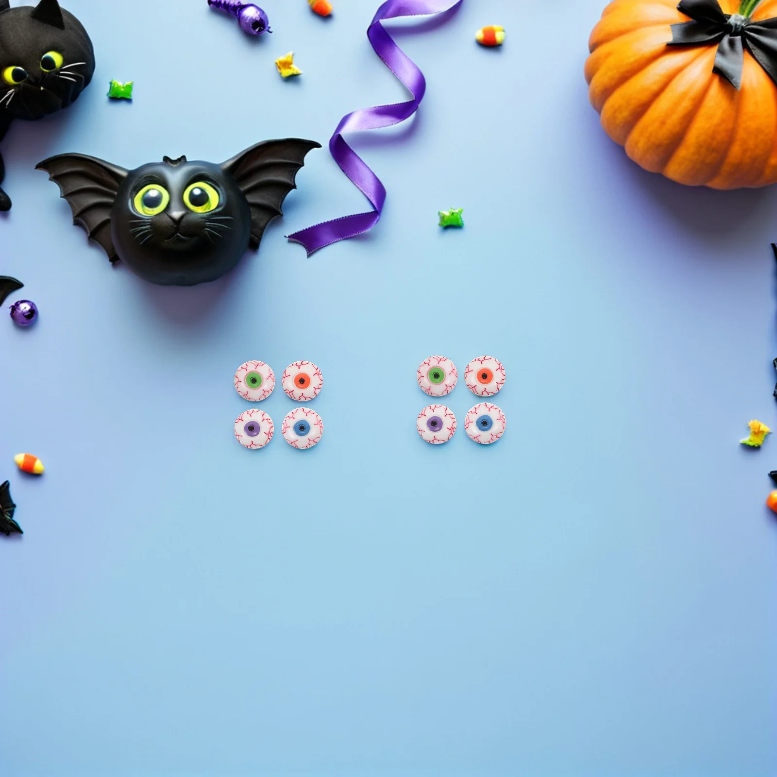 

30Pcs Halloween Craft Eyes Plastic Colorful Safety Plastic Eyes for Crochet Stuffed Animals Handmade Scary Horror Props Holiday