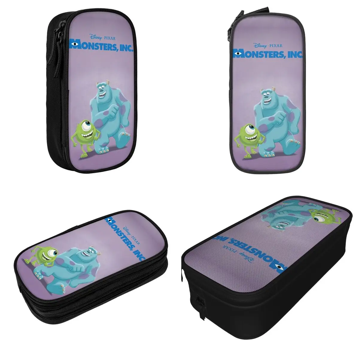 Monsters, Inc Cartoon Pencil Case Mike Wazowski James Sullivan Pencil Box Pen Holder Large Storage Pencil Bags School Supplies