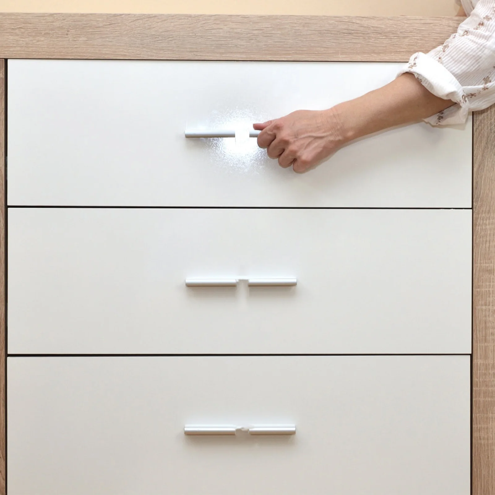 

15Pcs Stainless Steel Drawer Knobs Pull Handle Classic Round Style Cabinet Cupboard Knob Furniture Wardrobe Kitchen Home