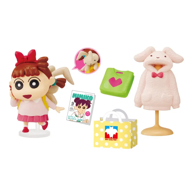 Rement Genuine Crayon Shin Chan Shopping At Sato Department Store Mini Diorama Blind Box Figure Collection Diorama Scene Model view 4
