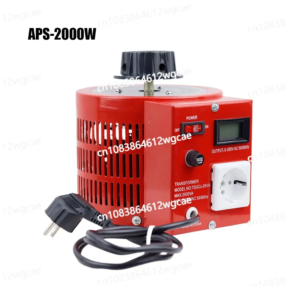 APS-2000W 2 KW 220V Variac Variable Transformer Voltage Regulator Single-phase Adjustable 0-300V AC Regulating Power Supply