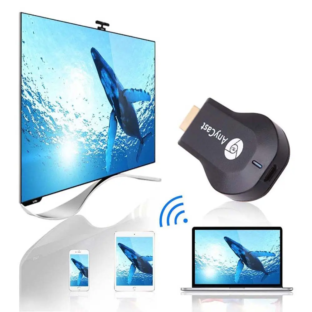 M2 Plus TV Stick Wifi Display Receiver Anycast DLNA Miracast Airplay Mirror Screen HDMI-compatible Android IOS Mirascreen Dongle