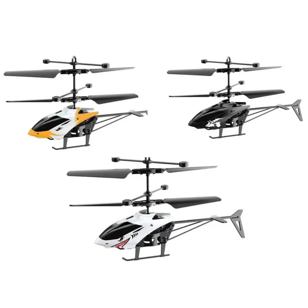 طائرات هليكوبتر بلاستيكية صغيرة RC أبيض أصفر أسود USB شحن طائرة التحكم عن بعد قابلة للشحن 2 قناة هدية #5