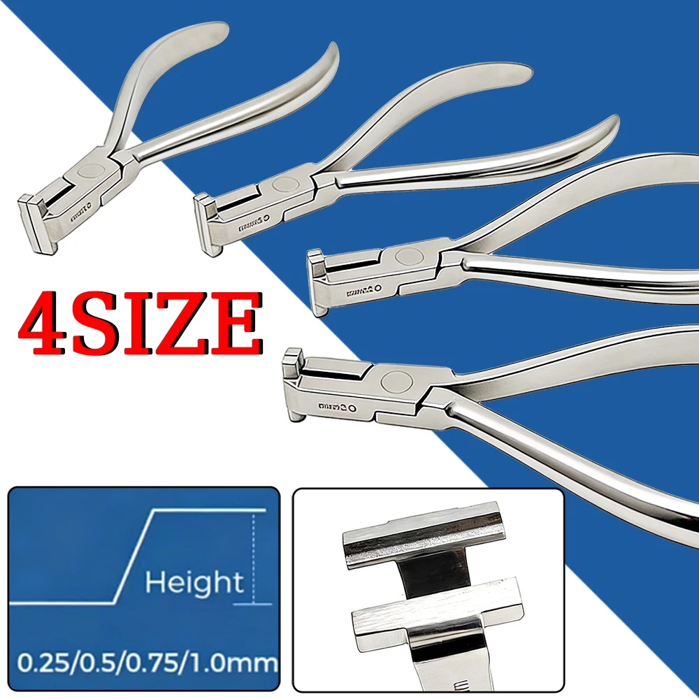Orthodontic Step Forming Plier Stainless Steel Reusable Tool for Precise Arch Wire Shaping in Dental Clinic