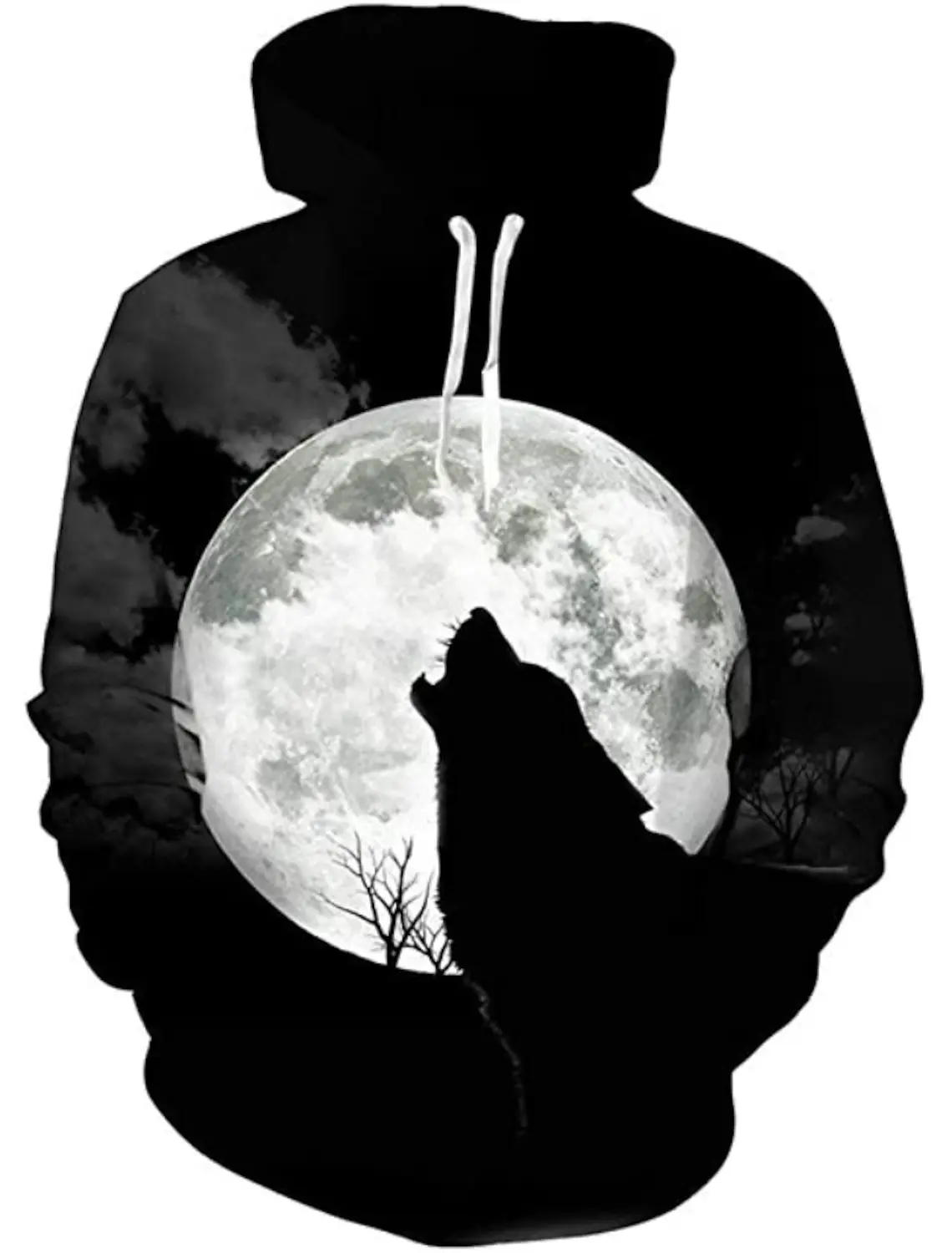 2024 New Hoodie Pullover Halloween Pattern Couple Men and Women Adult Halloween Carnival Costume Party 3D Printing Wolf Pattern