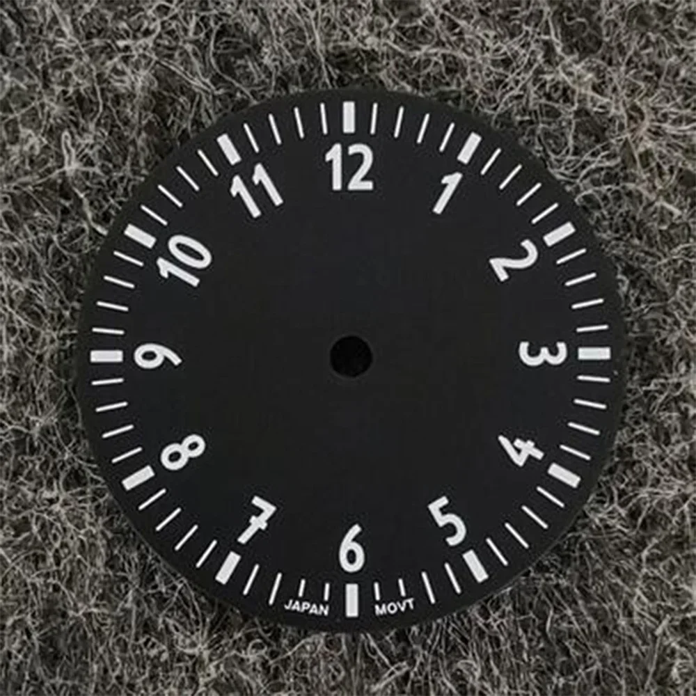 Esfera de reloj de 28,5mm, esfera de reloj verde luminosa negra blanca/naranja con/sin calendario, esfera de repuesto para NH35/NH36/4R/7S